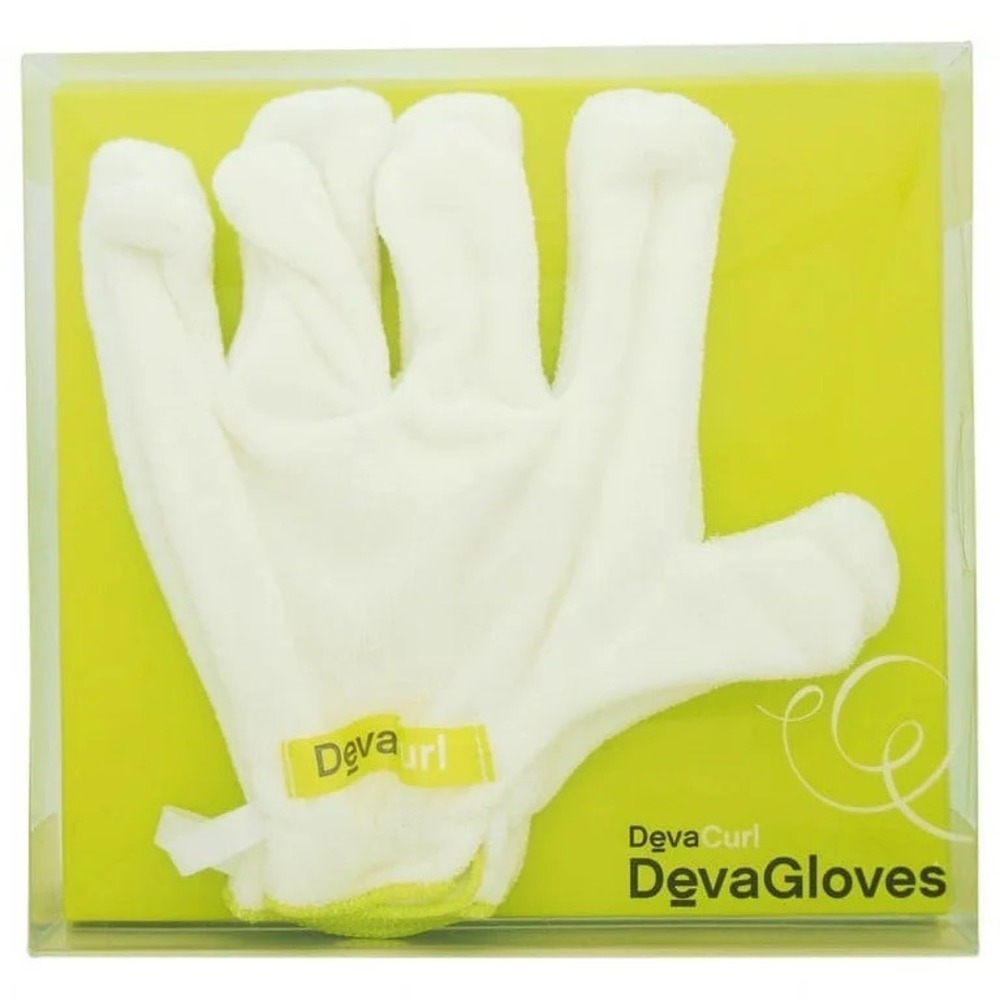 DevaCurl DevaGloves Microfiber Drying Gloves for Curly Hair White Pair New